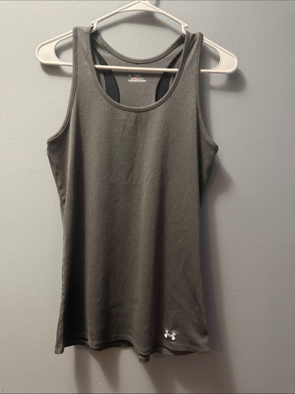 Dark Gray Racerback Breathable Workout Tank Top